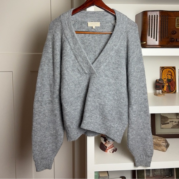 Sezane Cody Jumper in Mid Heather Gray Size M Excellent - Picture 2 of 12